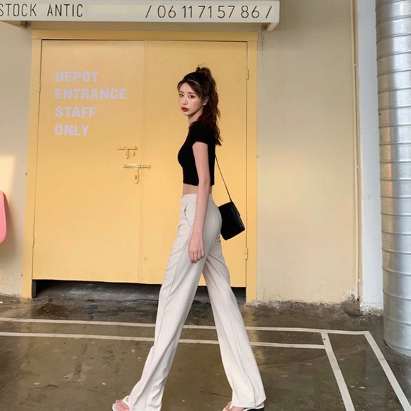 NWT Velero Beige Wide Leg Dress Pants - Picture 4 of 7